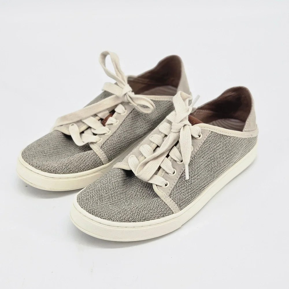 Olukai Pehuea Li Trench Blue Gray Women Lightweight Casual Sneaker Shoes 7.5 EUC